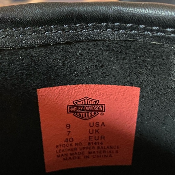 Heavy leather women’s Harley f-ing Davidson engineer riding boots! Great deal. - Picture 5 of 7